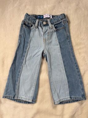 Old Navy Two-Tone Blue Paneled Kids Jeans